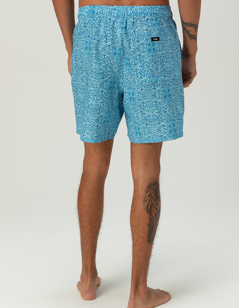RSQ Mens Seersucker 6.5" Swim Trunks image number 4