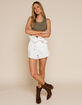BLANK NYC Head In The Clouds Womens Paperbag Shorts image number 4