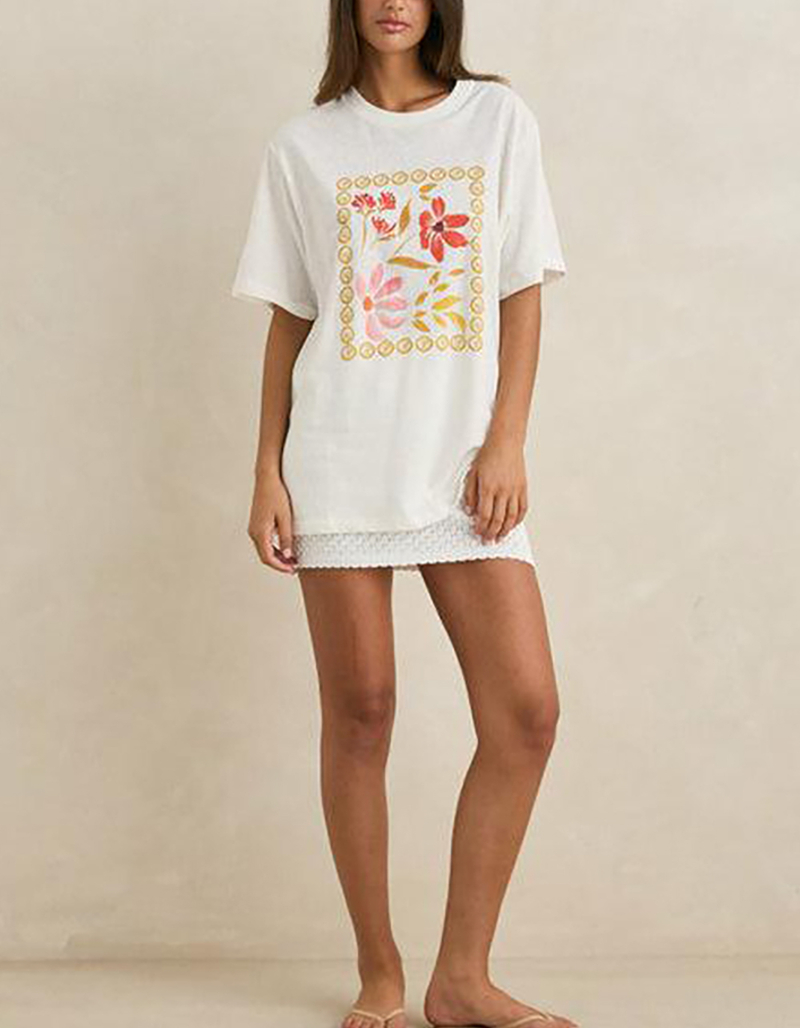 RHYTHM Wildflowers Womens Oversized Tee image number 1