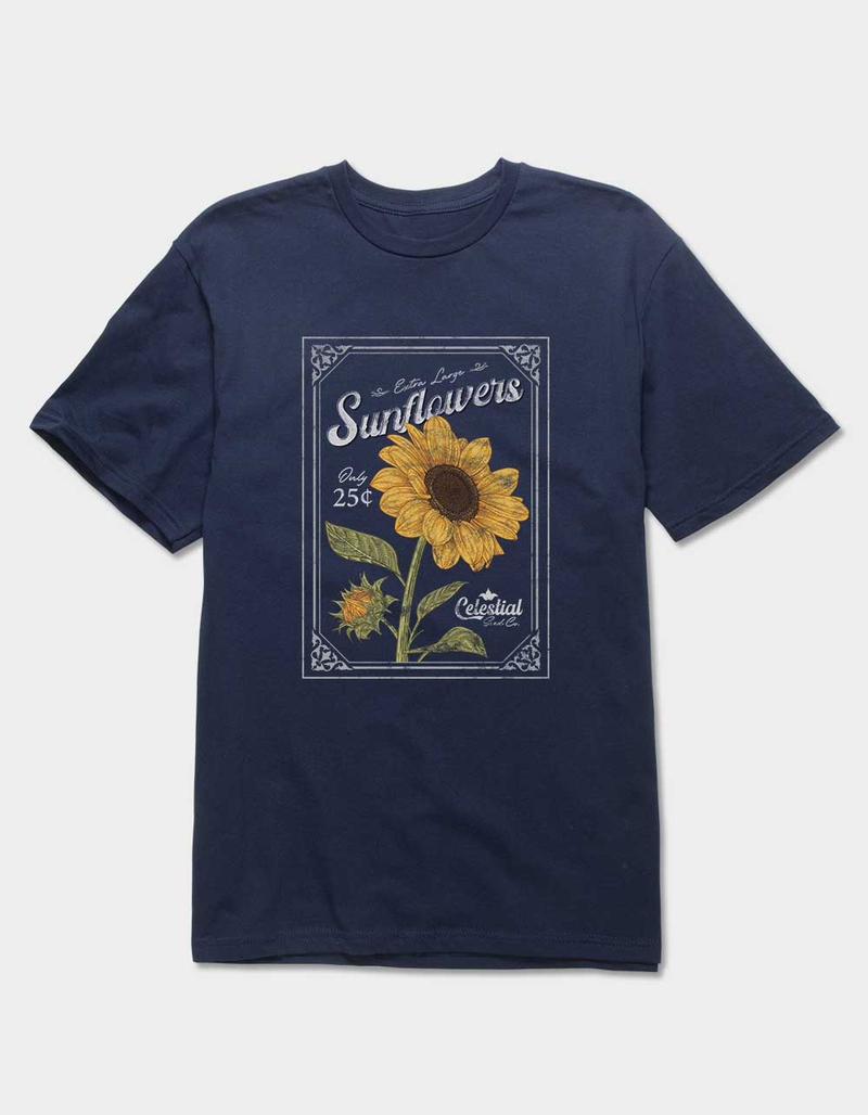SUNFLOWER Celestial Stamp Distressed Unisex Tee image number 0