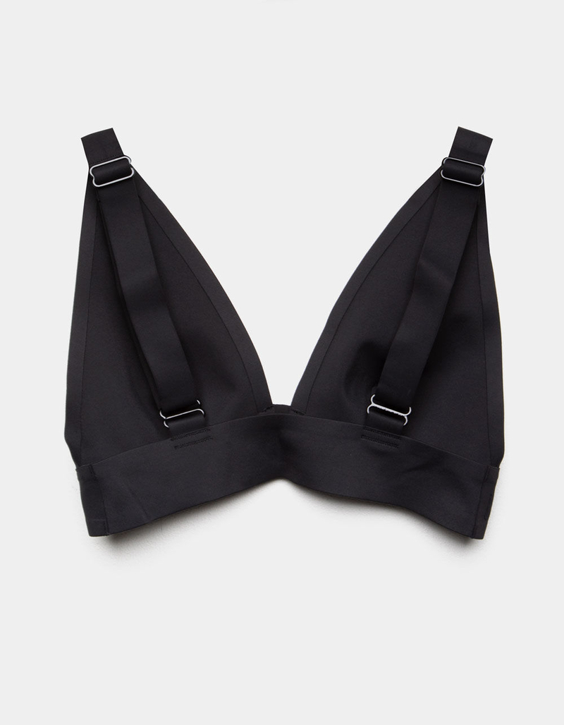 FREE PEOPLE Erin Neo Plunge Black Bralette image number 3