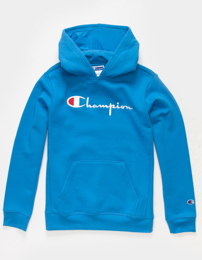 CHAMPION Vintage Script Embroidered Boys Hoodie image number 0