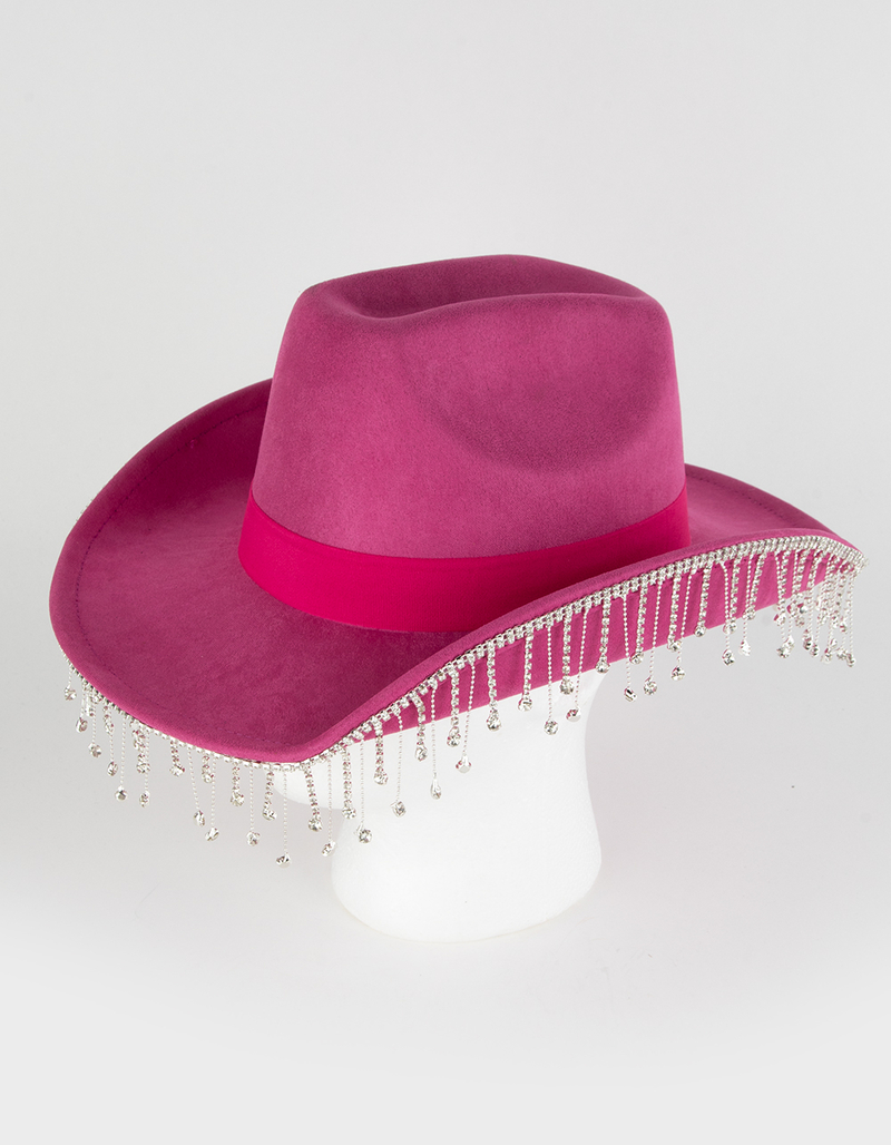 Dangle Rhinestone Womens Cowboy Hat image number 6