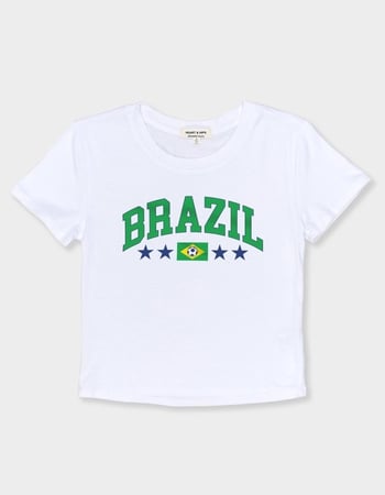 BRAZIL Flag Soccer Womens Baby Tee Alternative Image