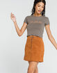 BLANK NYC Moon Child Suede Mini Skirt image number 1