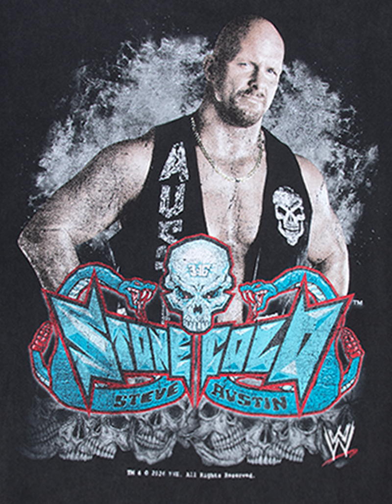 WWE Stone Cold Mens Crop Boxy Tee image number 2