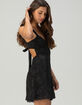 COTTON CANDY LA Satin Open Back Womens Dress image number 2