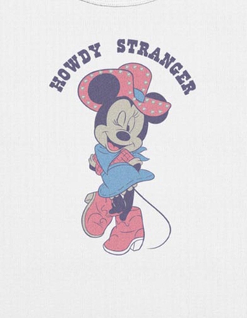 DISNEY Minnie Mouse Howdy Womens Baby Tee Alternative Image