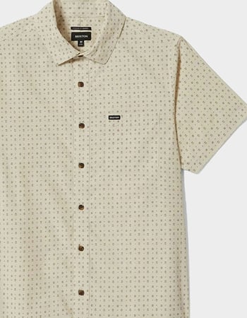 BRIXTON Charter Print Mens Button Up Shirt Alternative Image