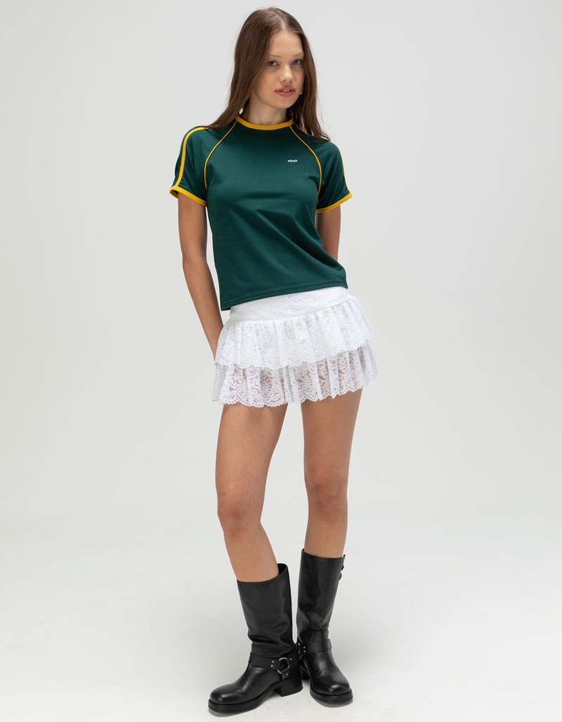 OBEY Diversion Womens Fitted Raglan Tee image number 1
