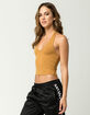 BOZZOLO Crop Rib Womens Halter Top image number 2