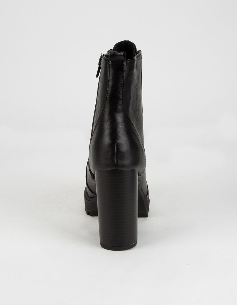 SODA Lace Up Platform Boots image number 3