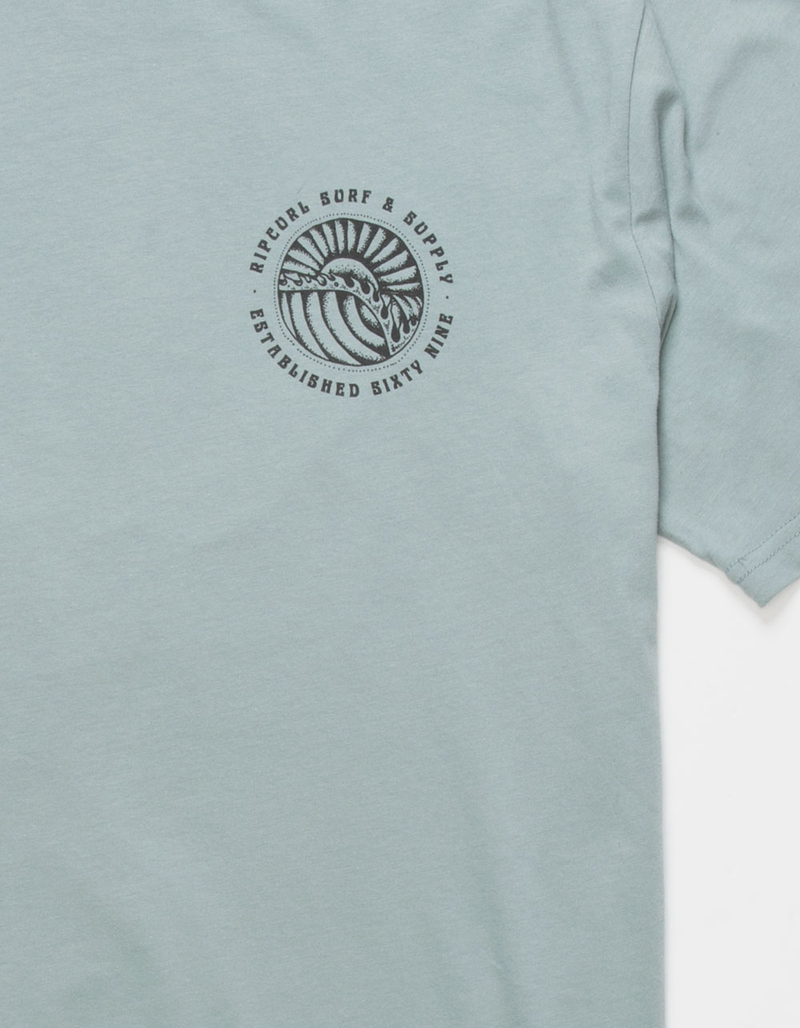 RIP CURL Sunset Waves Mens Tee image number 3