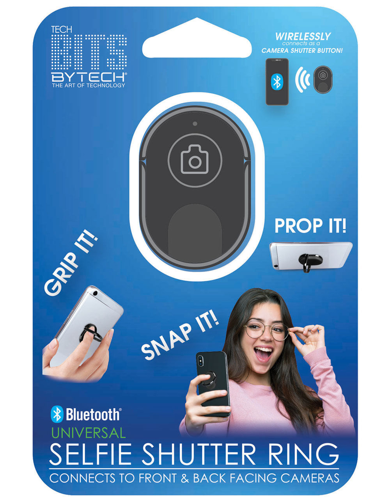BYTECH Selfie Shutter Black Phone Ring image number 0
