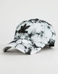 ADIDAS Originals Relaxed Tie Dye Black & White Womens Strapback Hat image number 1
