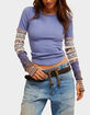 FREE PEOPLE All In Cuff Womens Long Sleeve Top image number 1