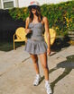 FULL TILT Womens Stripe Tiered Mini Skort image number 1