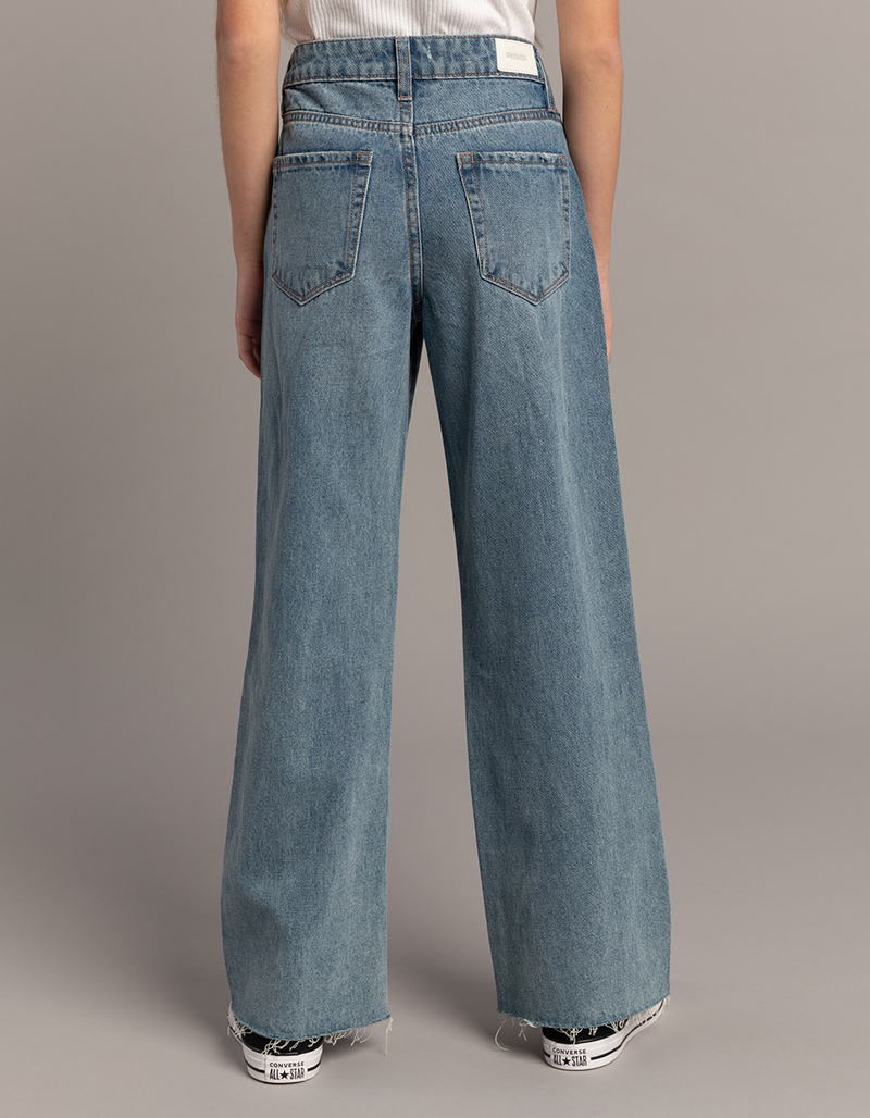 RSQ Girls High Rise Wide Leg Jeans image number 3