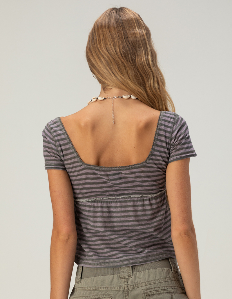 BDG Urban Outfitters Brittney Womens Stripe Babydoll Top image number 3