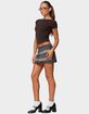 EDIKTED Kezi Mixed Pattern Tailored Mini Skirt image number 4
