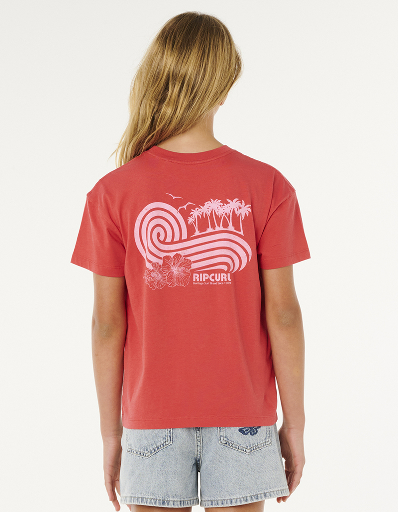 RIP CURL Ocean Break Relaxed Girls Tee image number 2