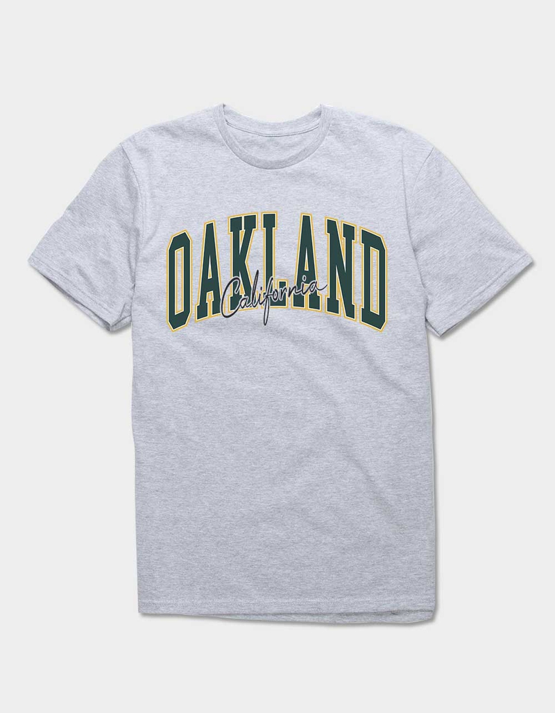 OAKLAND California Script Unisex Tee image number 0