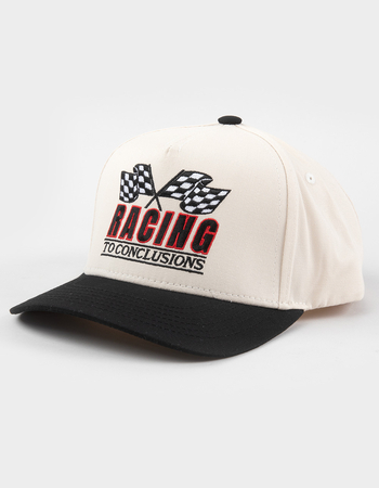 THE HAPPIEST Racing To Conclusions Snapback Hat Primary Image