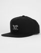 BRIXTON Wheeler Black & White Mens Snapback Hat image number 1