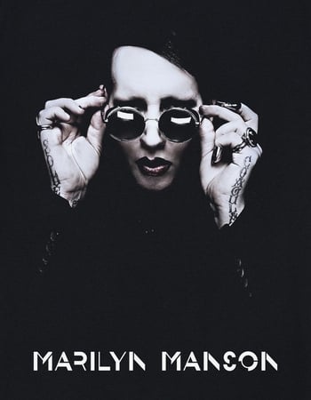 MARILYN MANSON Specs Unisex Tee Alternative Image