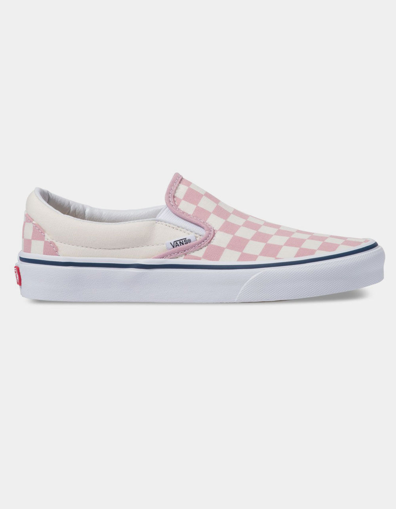 VANS Checkerboard Classic Slip-On Zephyr Pink Womens Shoes image number 0