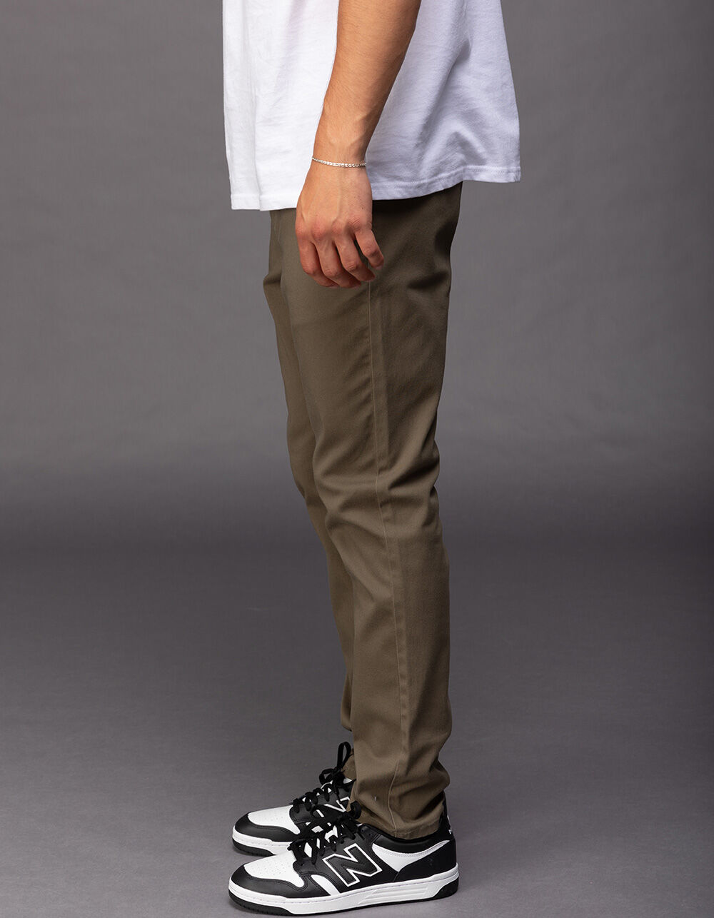 RSQ Mens Slim Taper Chino Pants - ARMY 