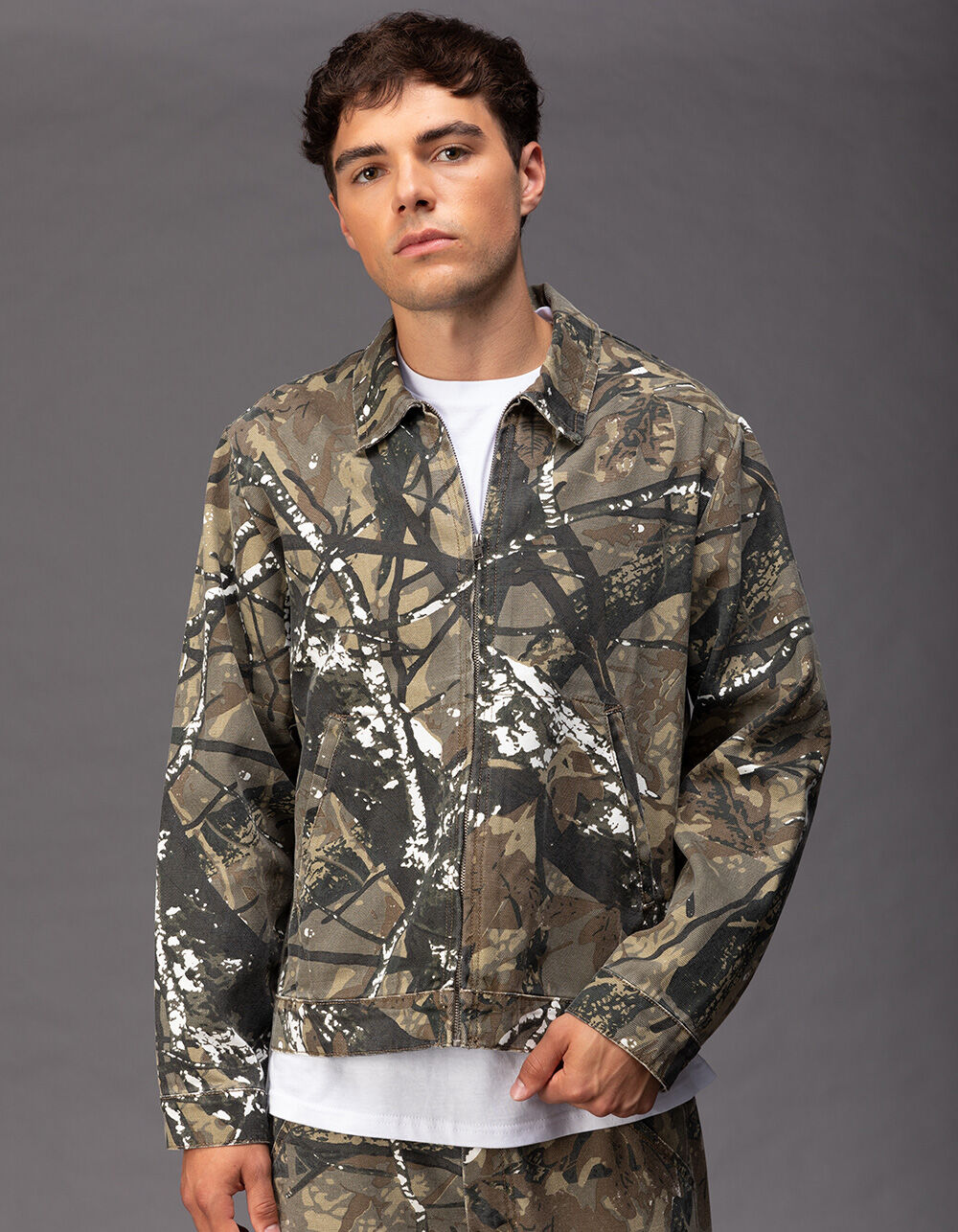 RSQ Mens Camo Canvas Workwear Jacket - CAMO | Tillys