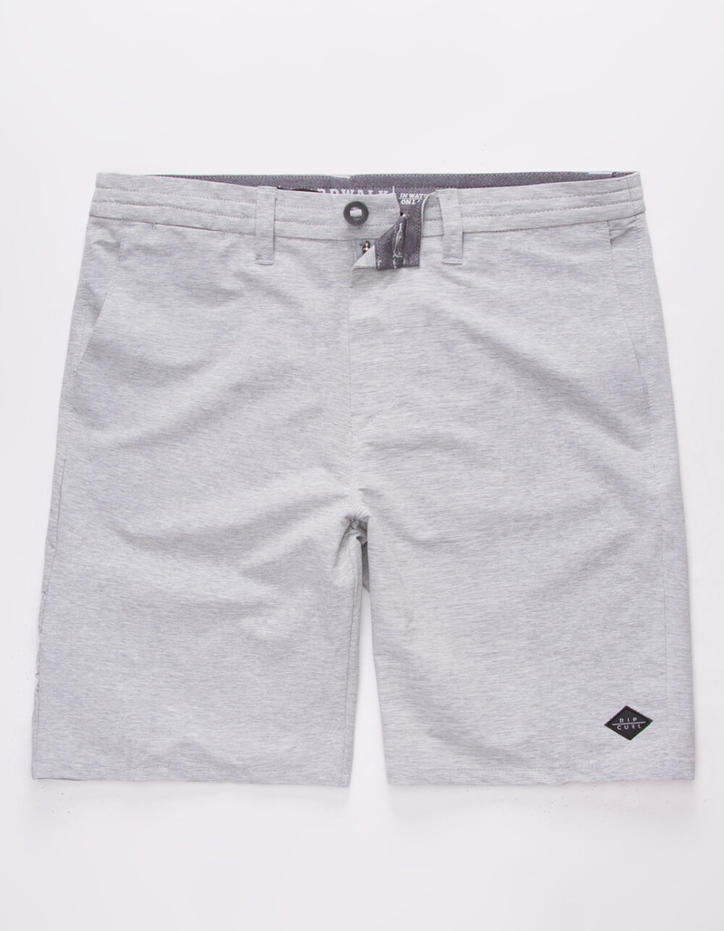 RIP CURL Gateway Boardwalk Light Gray Mens Hybrid Shorts image number 0