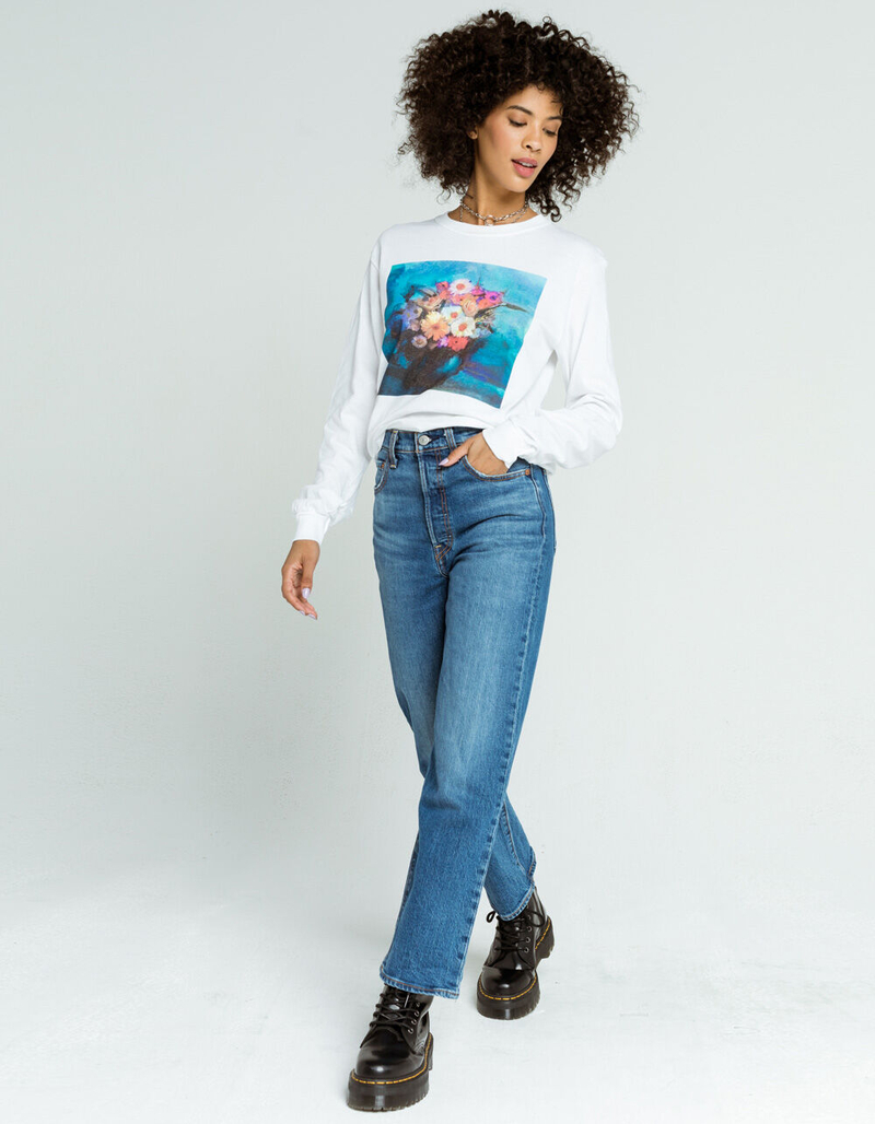 FULL TILT Bouquet Womens Oversized Tee image number 3