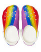 CROCS Classic Unisex Rainbow Stripe Clogs image number 5