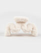 FULL TILT Oversized Faux Fur Plush Claw Clip image number 2