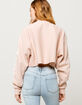 CHAMPION Crop Crew Reverse Weave Blush Womens Sweatshirt image number 3