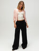 RSQ Womens Button Front Lace Trim Cami image number 5