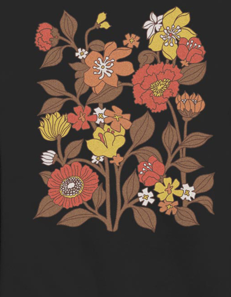 NATURE Retro Floral Unisex Crewneck Sweatshirt image number 1