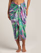 Palm Print Womens Sarong And Scarf image number 2