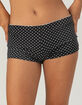 FULL TILT Polka Dot Textured Womens Micro Swim Boyshorts image number 2