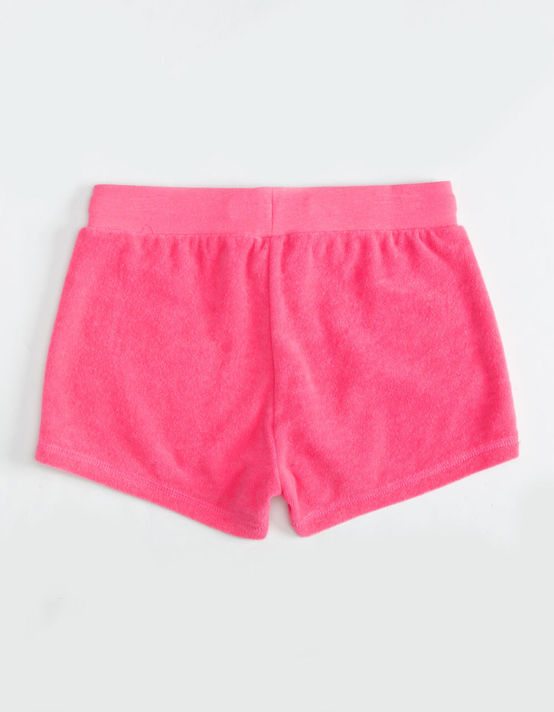 MAUI AND SONS Solid French Terry Girls Pink Shorts image number 1