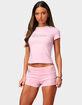 EDIKTED Barbie&trade; Rhinestone Tee image number 1