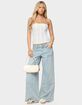 EDIKTED Teela Lacey Low Rise Carpenter Jeans image number 5