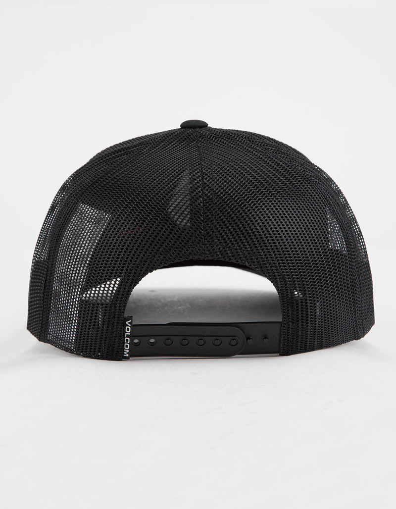 VOLCOM Full Stone Cheese Black Mens Trucker Hat image number 1