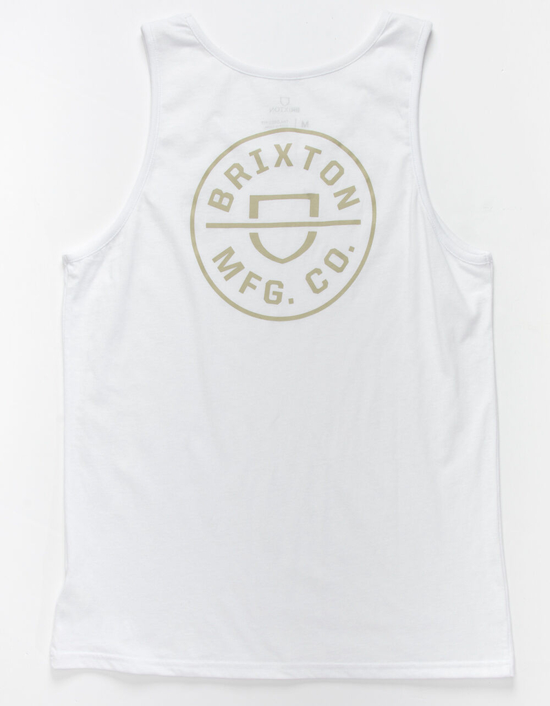 BRIXTON Crest Mens White Tank image number 0