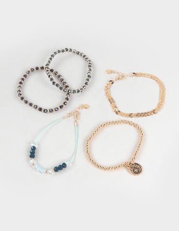 FULL TILT 5 Pack Beaded/Celestial Bracelets Primary Image