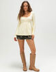 RSQ Womens Long Sleeve Babydoll Top image number 2