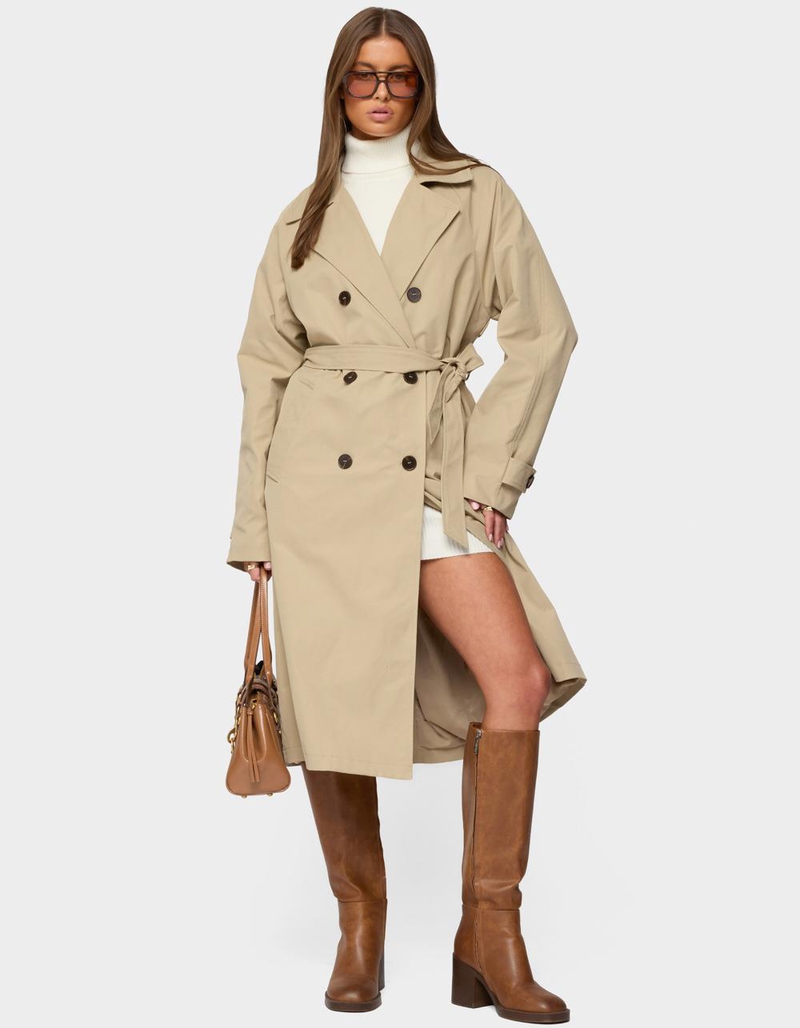 EDIKTED Amur Maxi Trench Coat image number 4