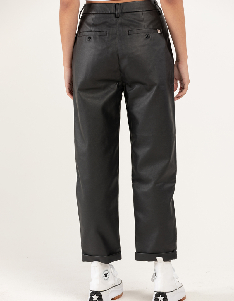 BRIXTON Aberdeen Womens Leather Trousers Pants image number 3